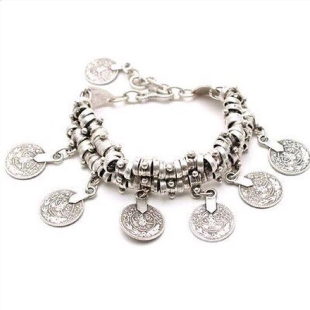 Gorgeous Turkish coin bracelet adjustable clasp